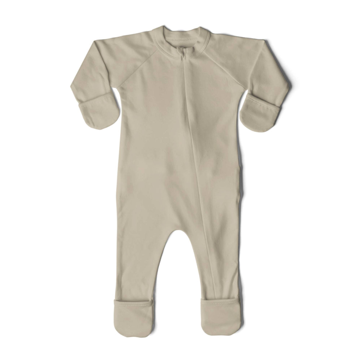 Goumikids Unisex Baby Footie Pajamas Organic Sock Sleeper Clothes, 0-3M Soybean - VMInnovations