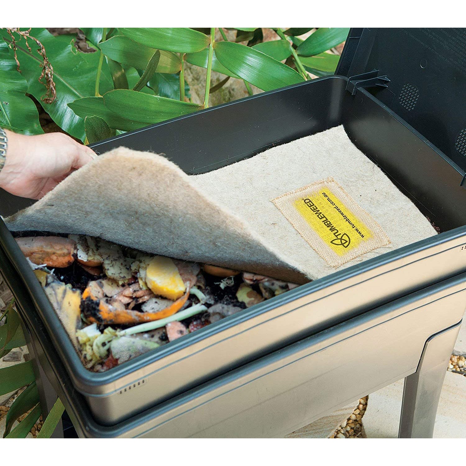 Tumbleweed Rectangle Compost All Natural Worm Blanket for Worm Cafe Compost Bin (Refurbished)