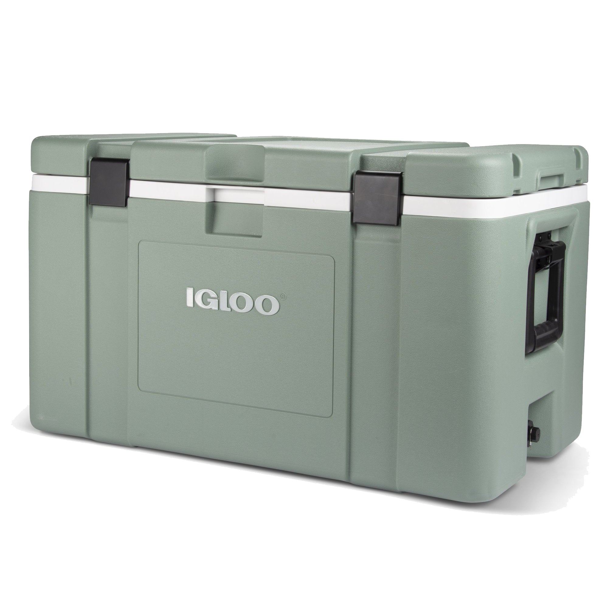 Igloo Mission 124 Qt. Lockable Insulated Lined Ice Chest Cooler, Green(Open Box)