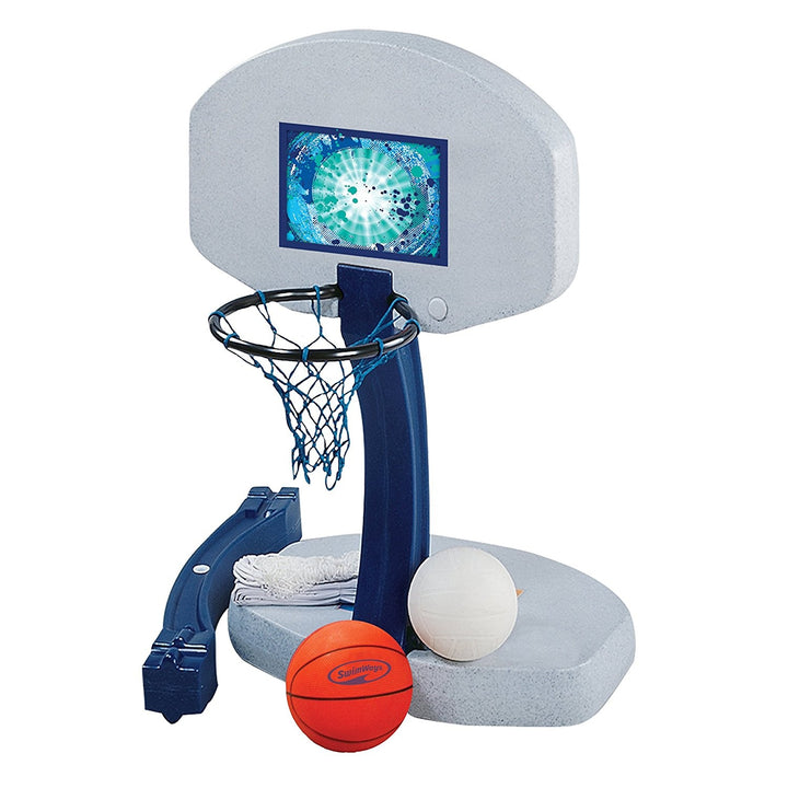 SwimWays 2-In-1 Volleyball and Basketball Swimming Poolside Water Game Set - VMInnovations