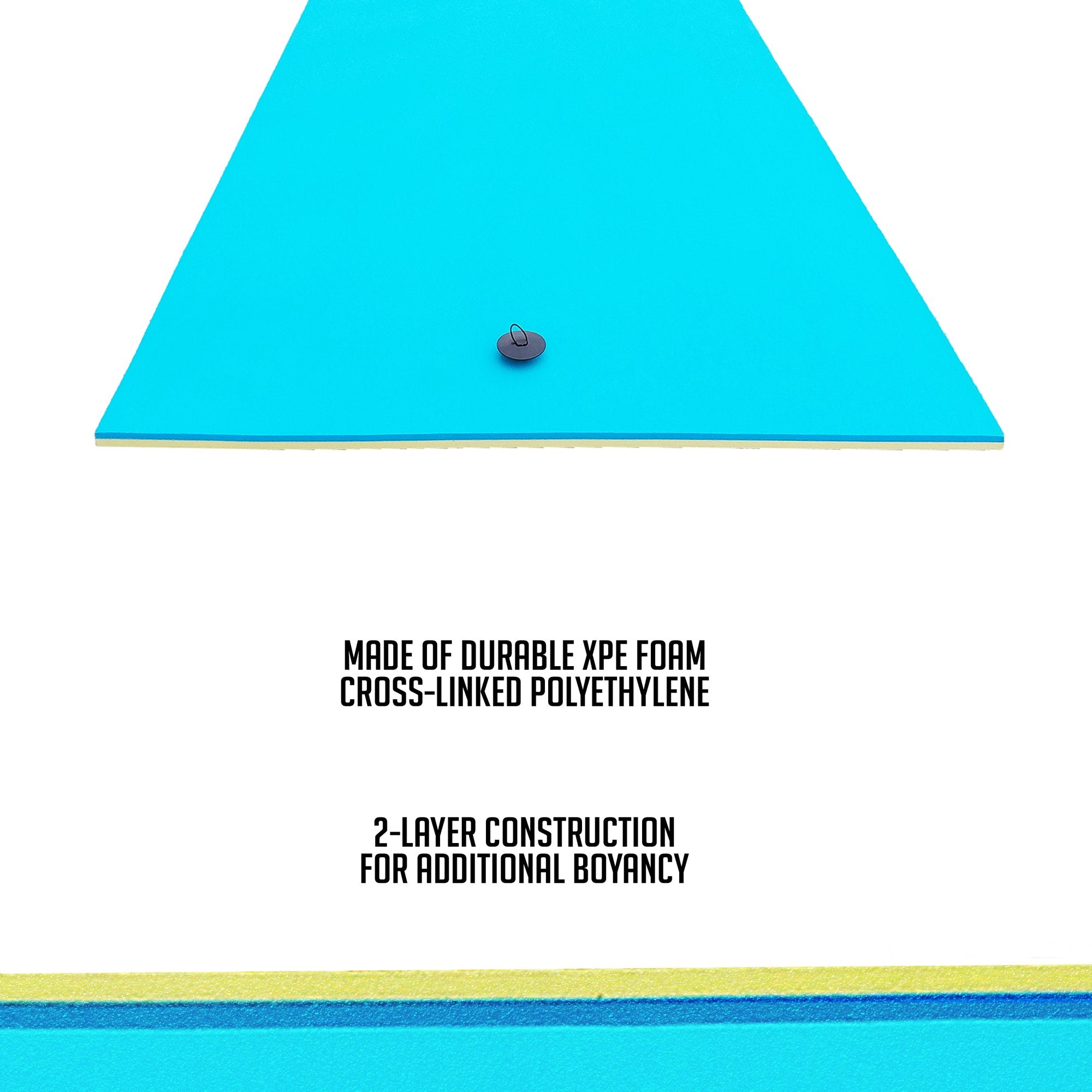 Comfy Floats 12' x 5' UV-Resistant Water Pool Lake Float, Yellow (For Parts)