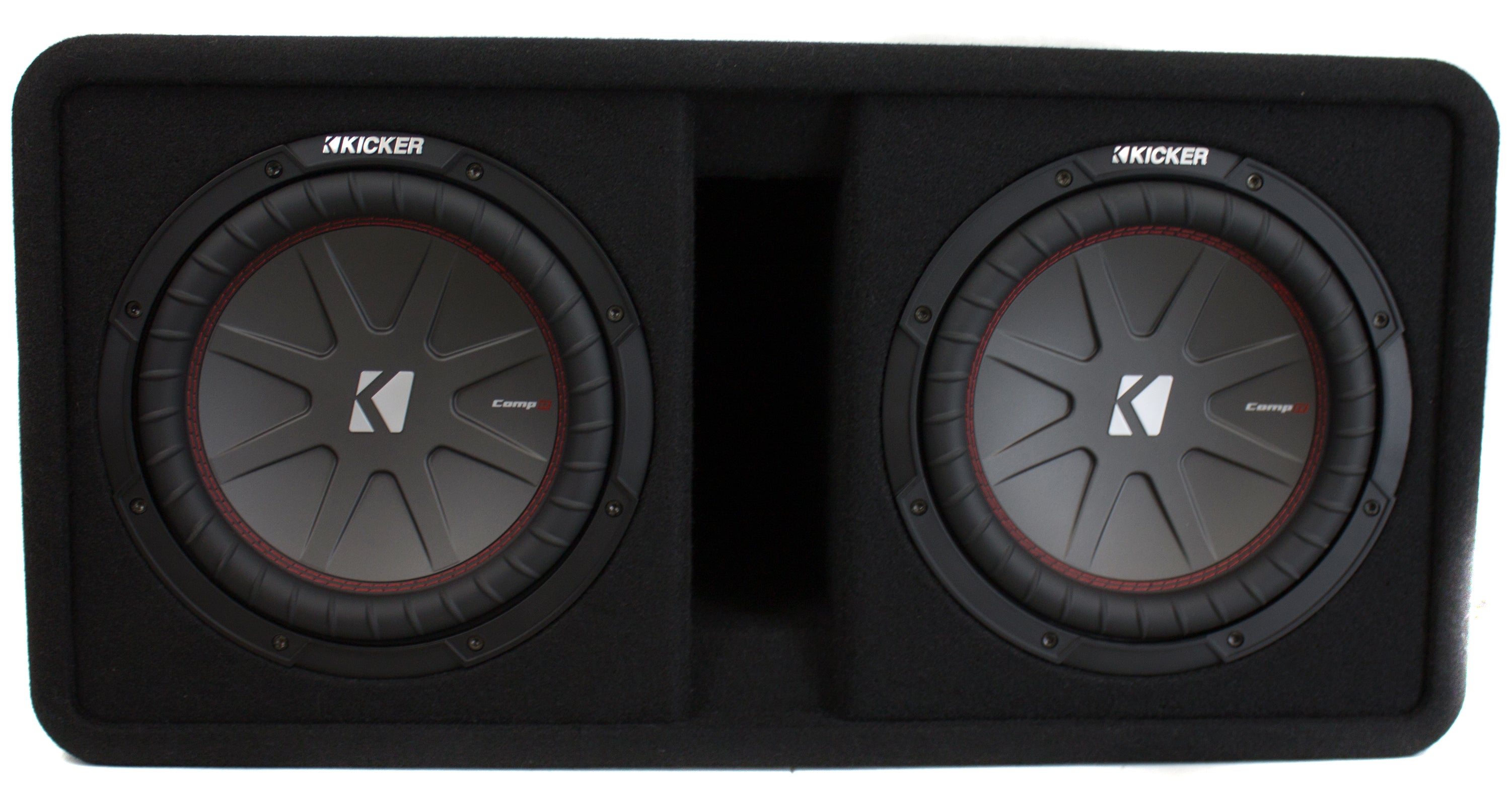 Kicker 10" 1600W 2-Ohm Vented Dual Loaded Car Enclosure Subwoofers (4 Pack)