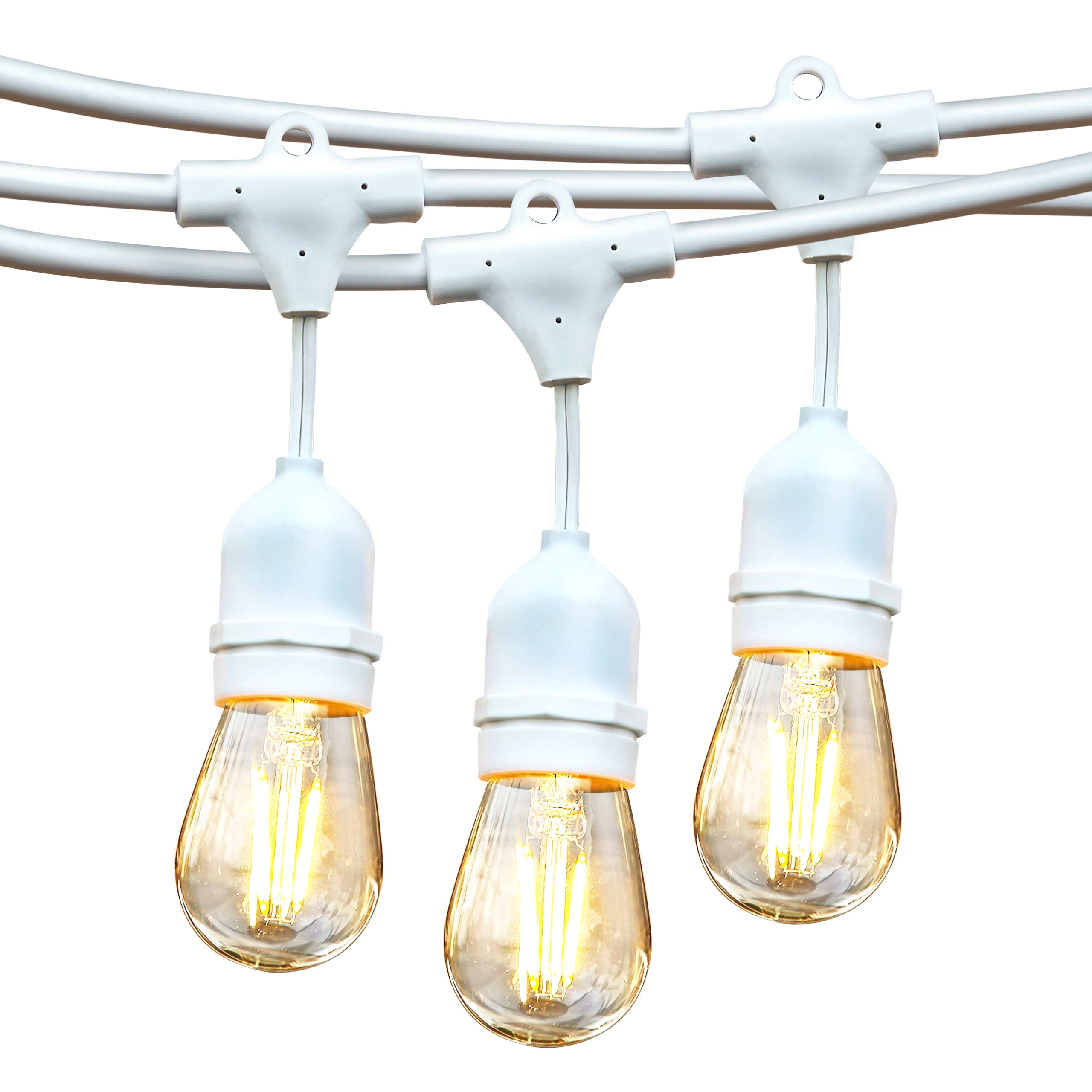 Brightech Ambience White LED Waterproof Outdoor String Lights, 48 Ft. (Used) - VMInnovations