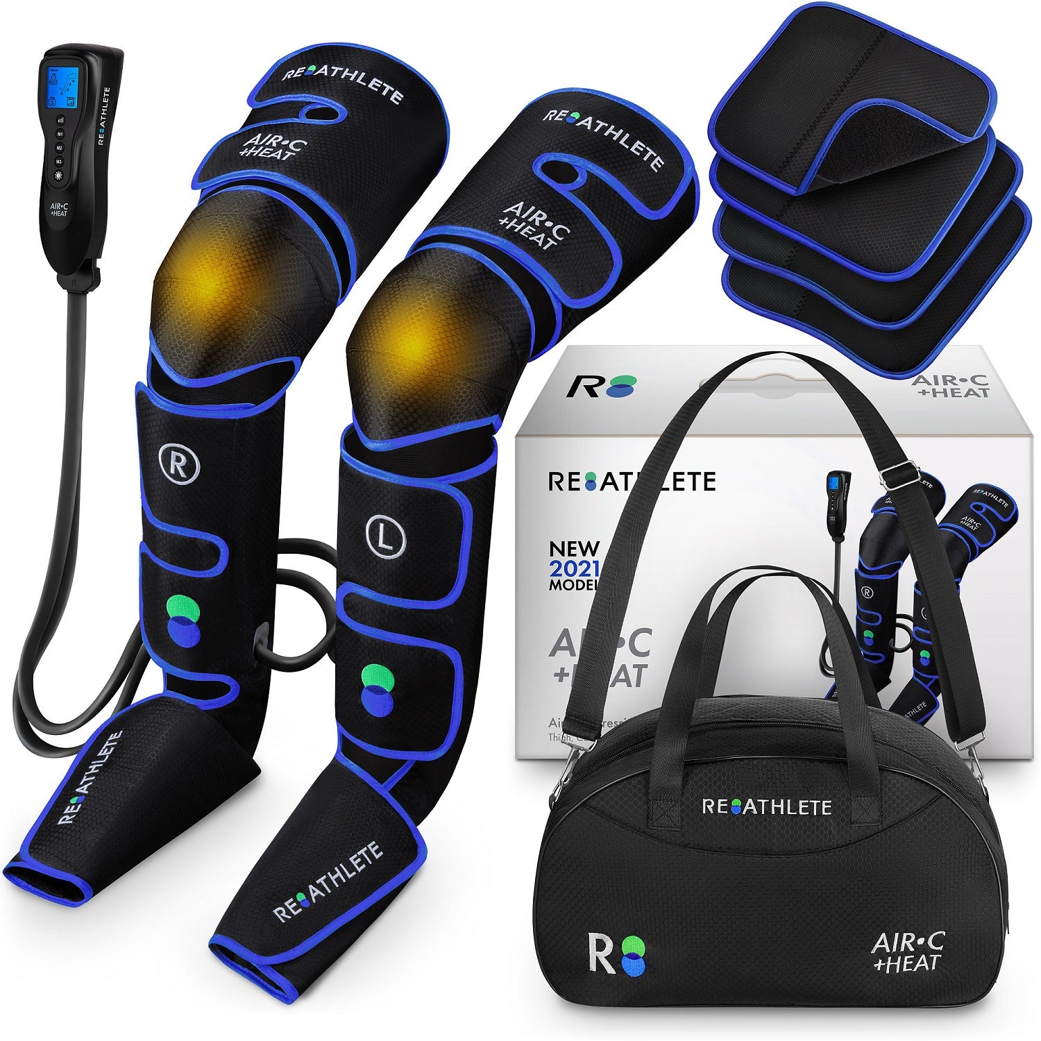 REATHLETE Leg Foot Athlete Compression Heating Pad Massager Boots (Used) - VMInnovations