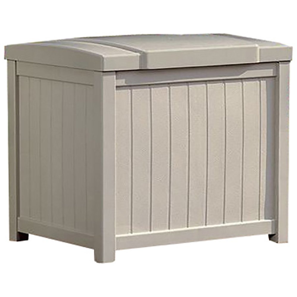 Suncast 22 Gallon Resin Deck Box & 99 Gallon Deck Box & Bench