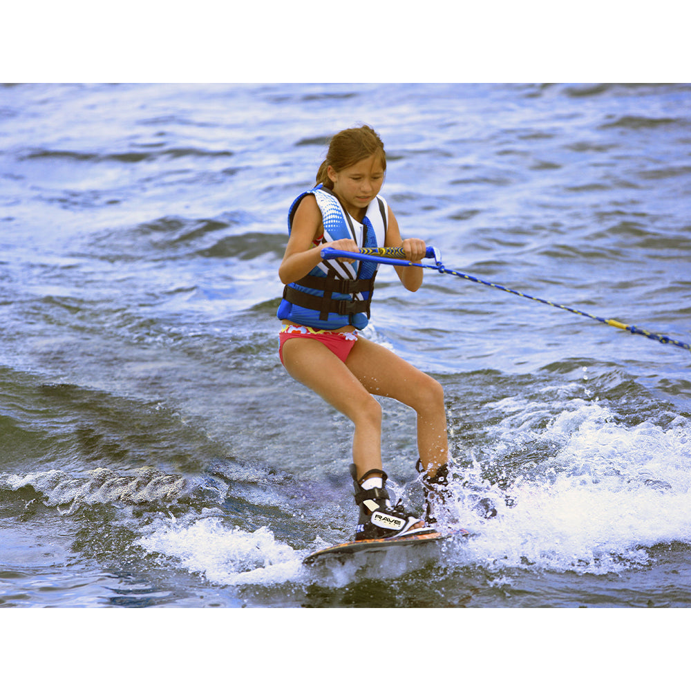 RAVE Sports 02389 Impact Wakeboard with Charger Boots Fits Most Kids Shoe Sizes