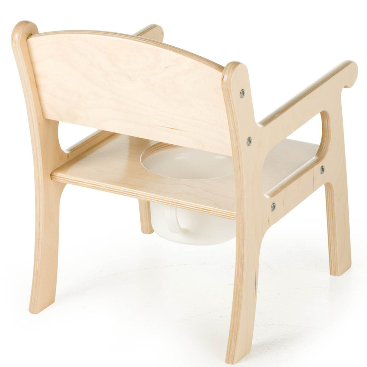 Little Colorado Deluxe Birch Plywood Toddler Potty Training Toilet Chair, Linen - VMInnovations