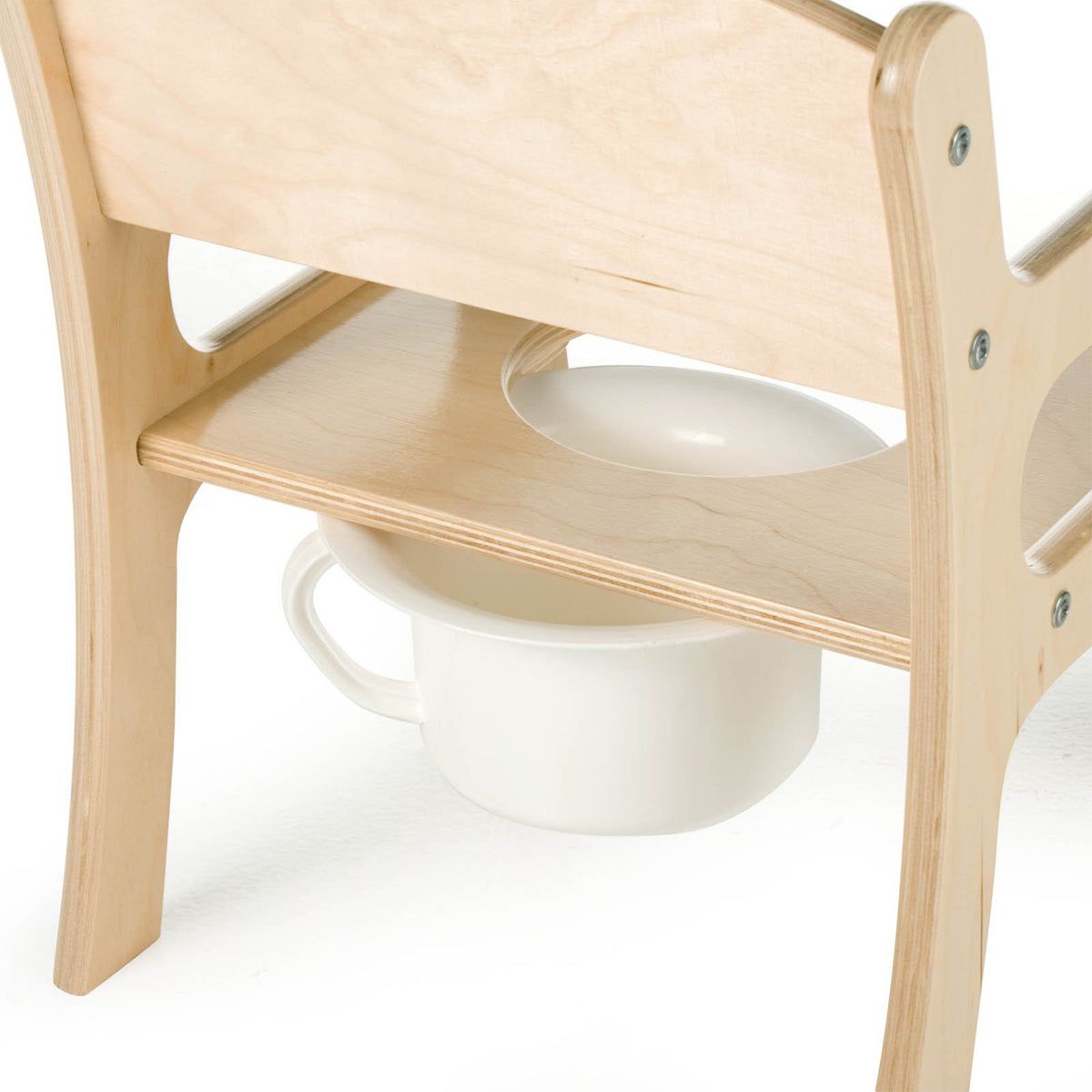 Little Colorado Deluxe Birch Plywood Toddler Potty Training Toilet Chair, Linen - VMInnovations