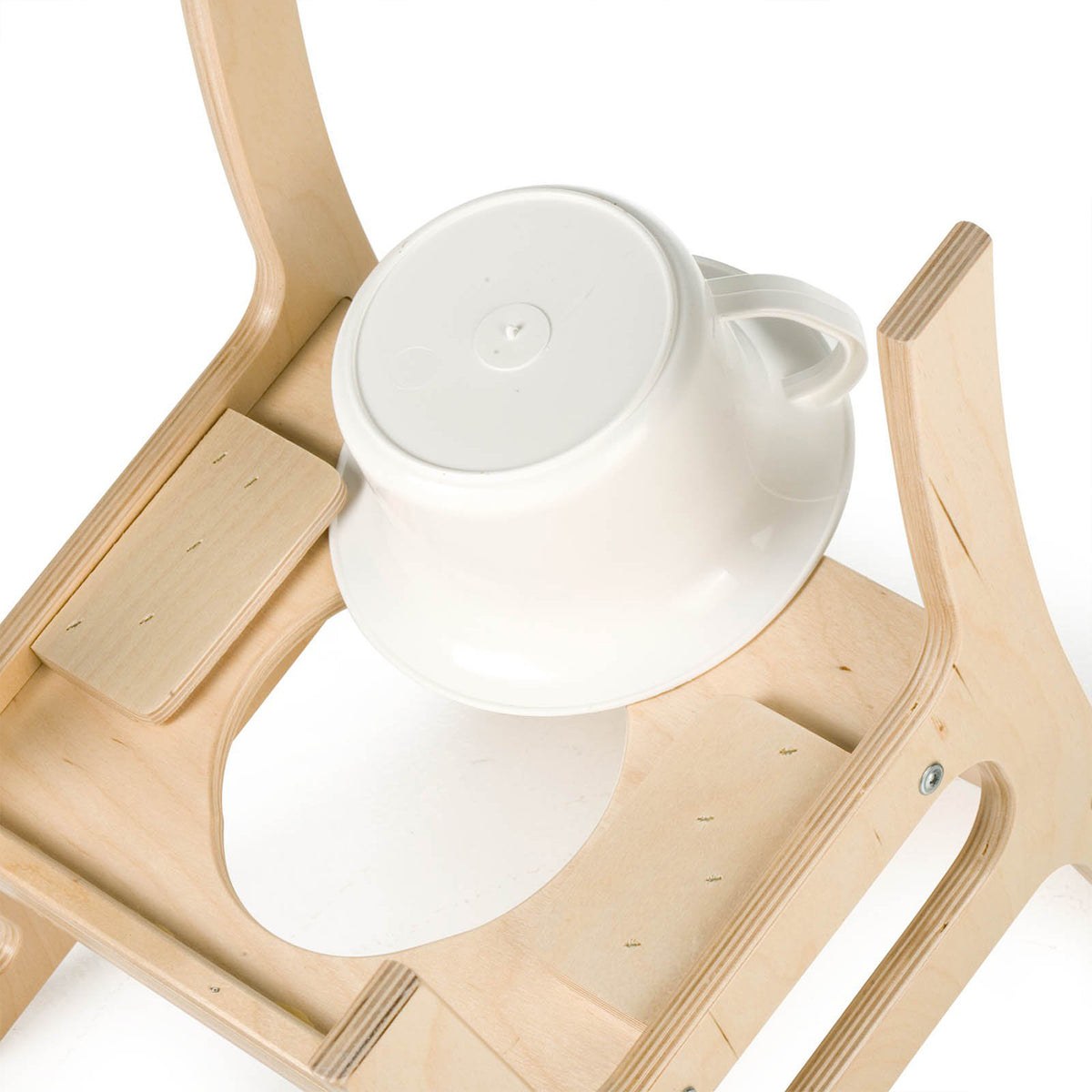 Little Colorado Deluxe Birch Plywood Toddler Potty Training Toilet Chair, Linen - VMInnovations