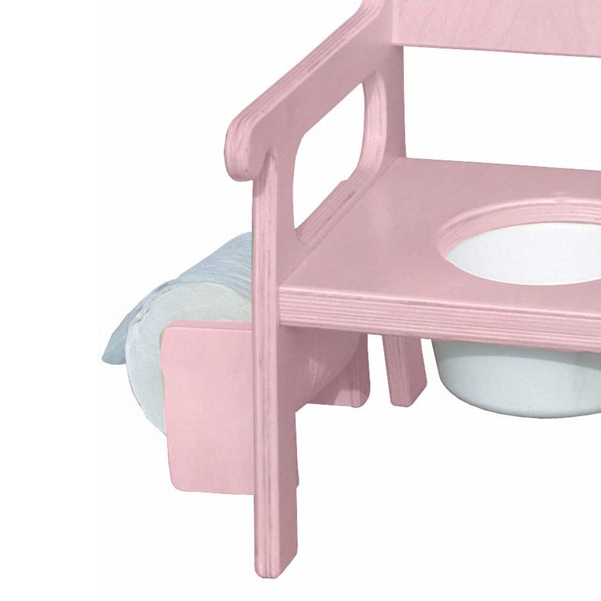 Little Colorado Deluxe Birch Wood Toddler Potty Training Toilet Chair, Soft Pink - VMInnovations