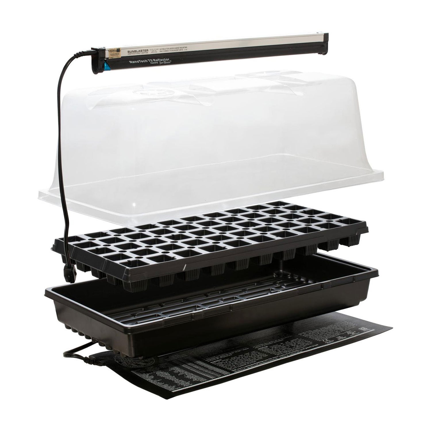 SunBlaster SL1611206 Grow Up Beginners Propagation Kit and Potting Soil Mix Set