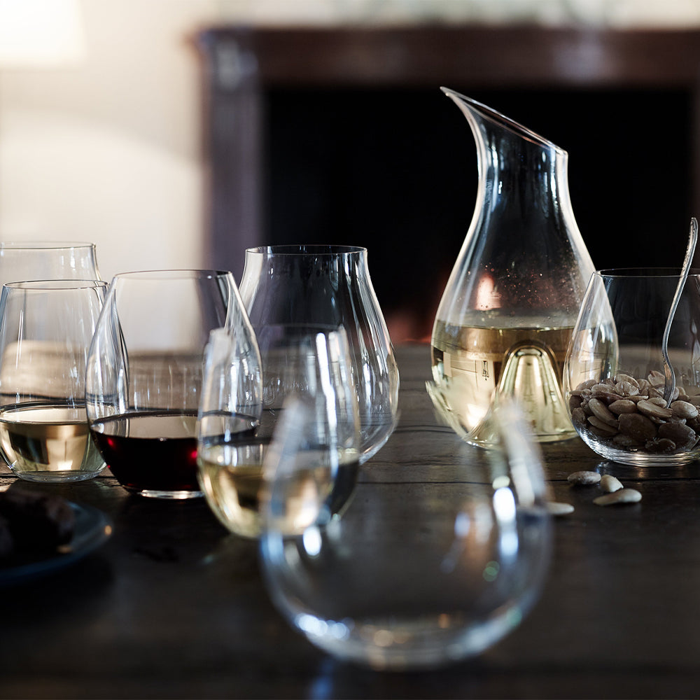 Riedel VINUM O Wine Tumbler Stemless Fine Crystal Glasses, Set of 2 (Open Box) - VMInnovations