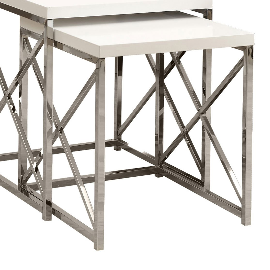 Monarch Entertainment Center TV Stand w/ Monarch Specialties End Tables - VMInnovations