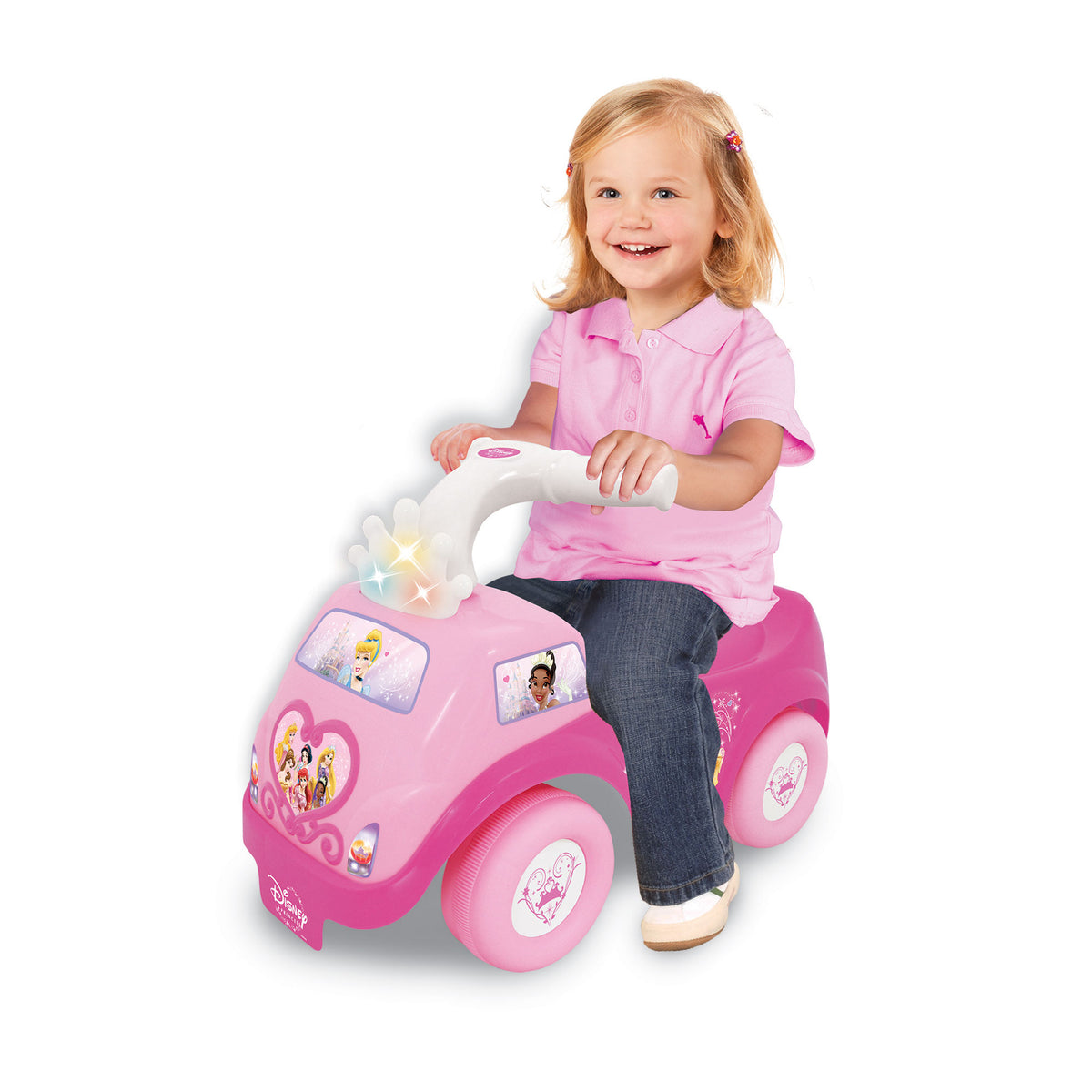 Kiddieland Disney Princess Light and Sound Activity Ride-On Push Toy (Open Box)