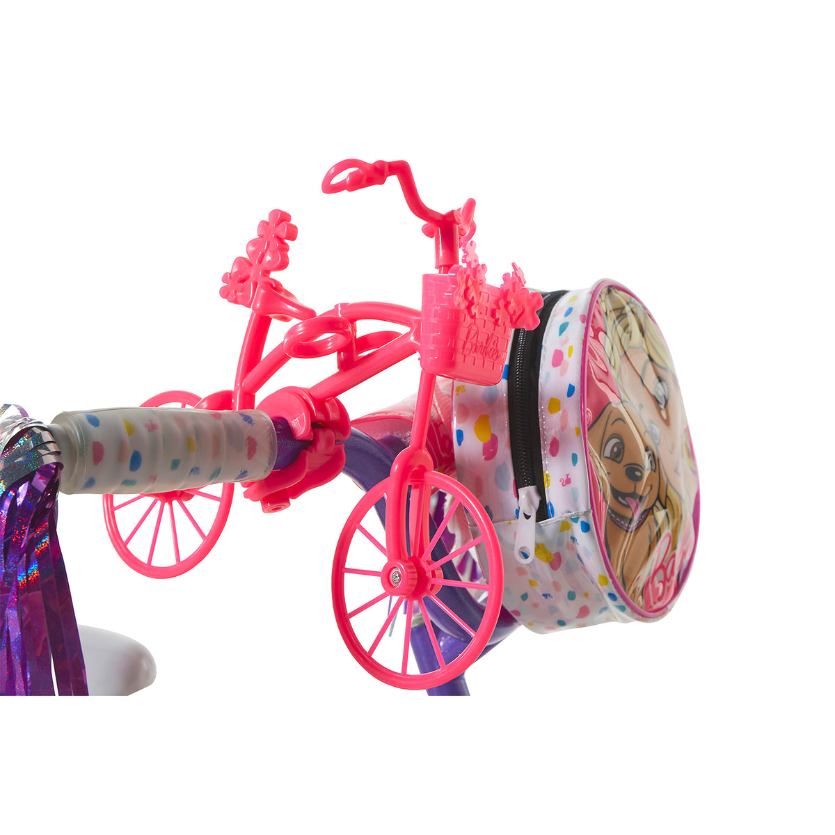 Dynacraft Kid's 12 Inch BMX Street Bike with Training Wheels, Barbie (For Parts)