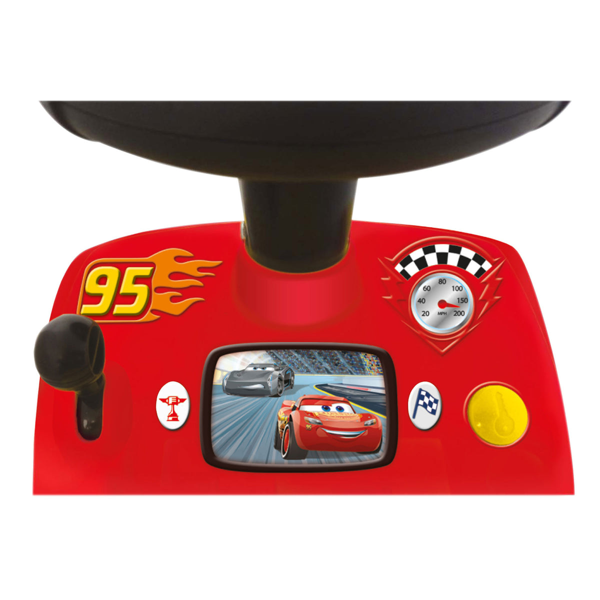 Kiddieland PIXAR Cars 3 Lightning McQueen Light & Sound Ride On Toy (Open Box)