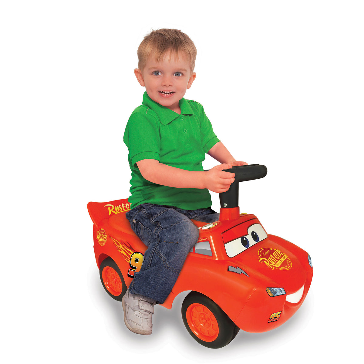Kiddieland PIXAR Cars 3 Lightning McQueen Light & Sound Ride On Toy (Open Box)