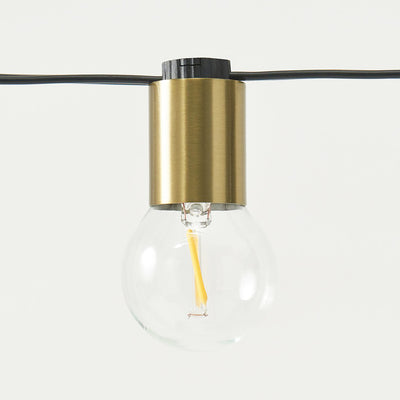Brightech Glow Globe Edison LED Waterproof Outdoor 12 Bulb String Lights, 26 Ft