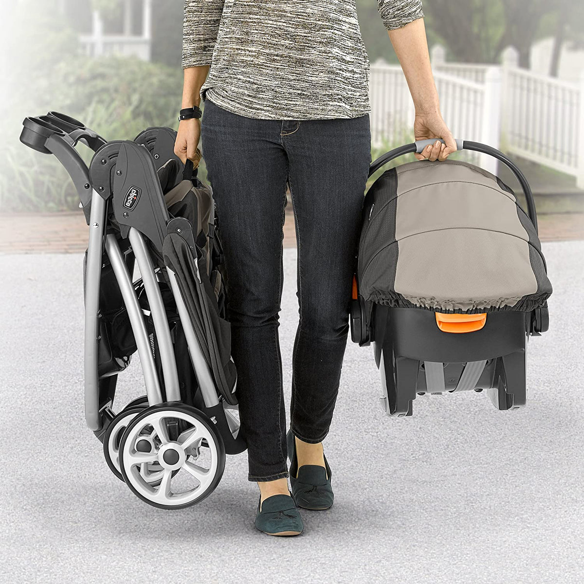 Chicco Viaro Travel System with Stroller and Car Seat, Black (Open Box)