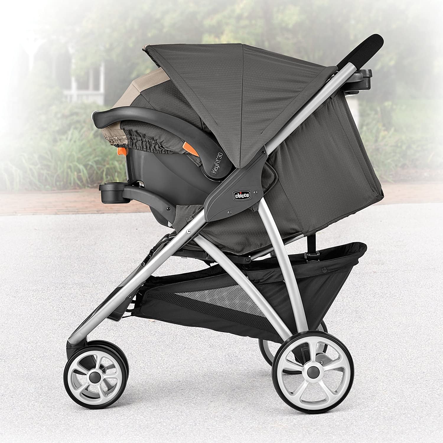 Chicco 06079639950070 Viaro Travel System with Stroller and Car Seat, Black