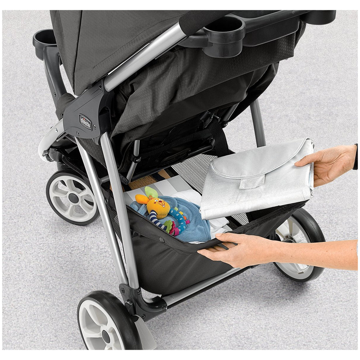 Chicco Viaro Travel System with Stroller and Car Seat, Black (Open Box)