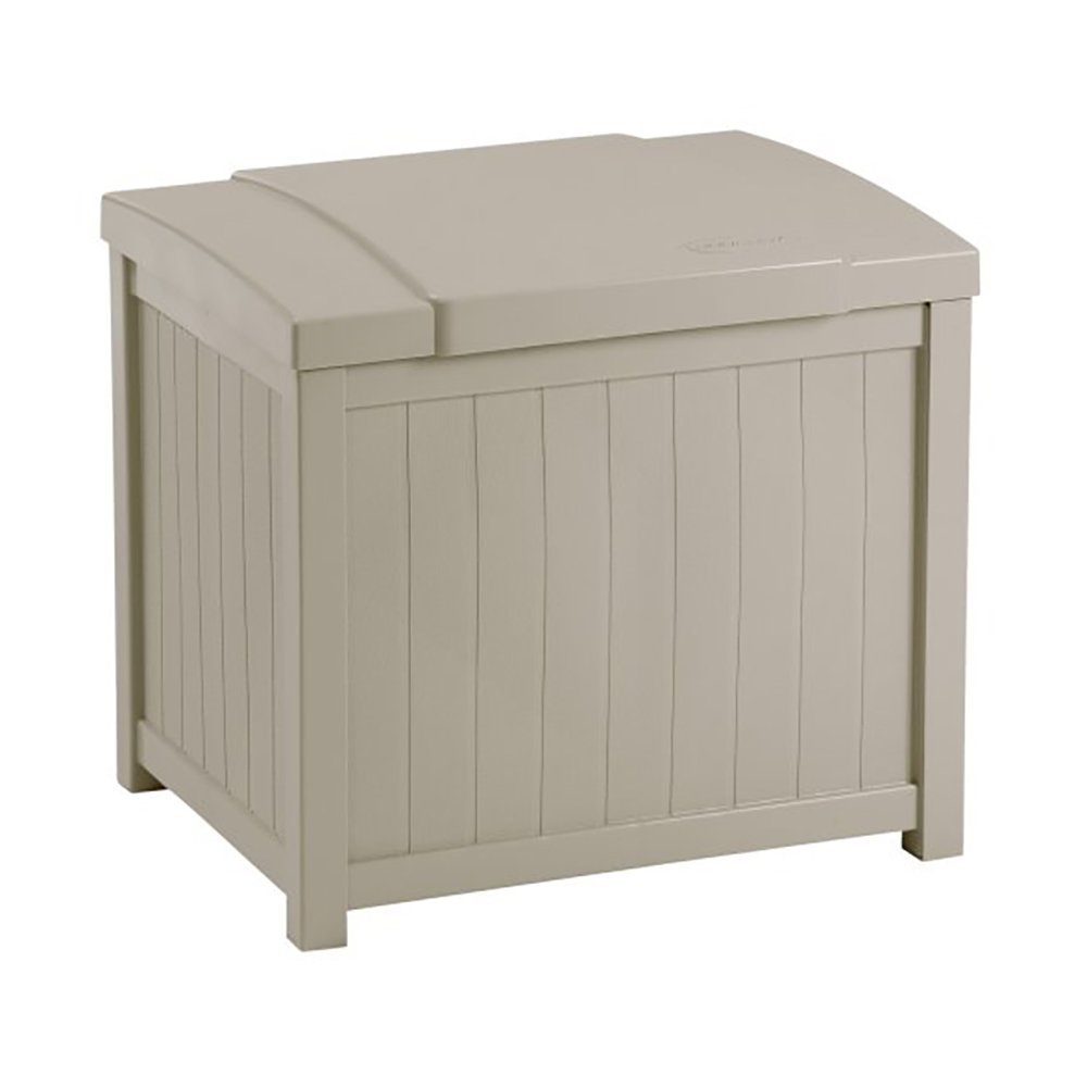 Suncast 22 Gallon Resin Deck Box & 99 Gallon Deck Box & Bench