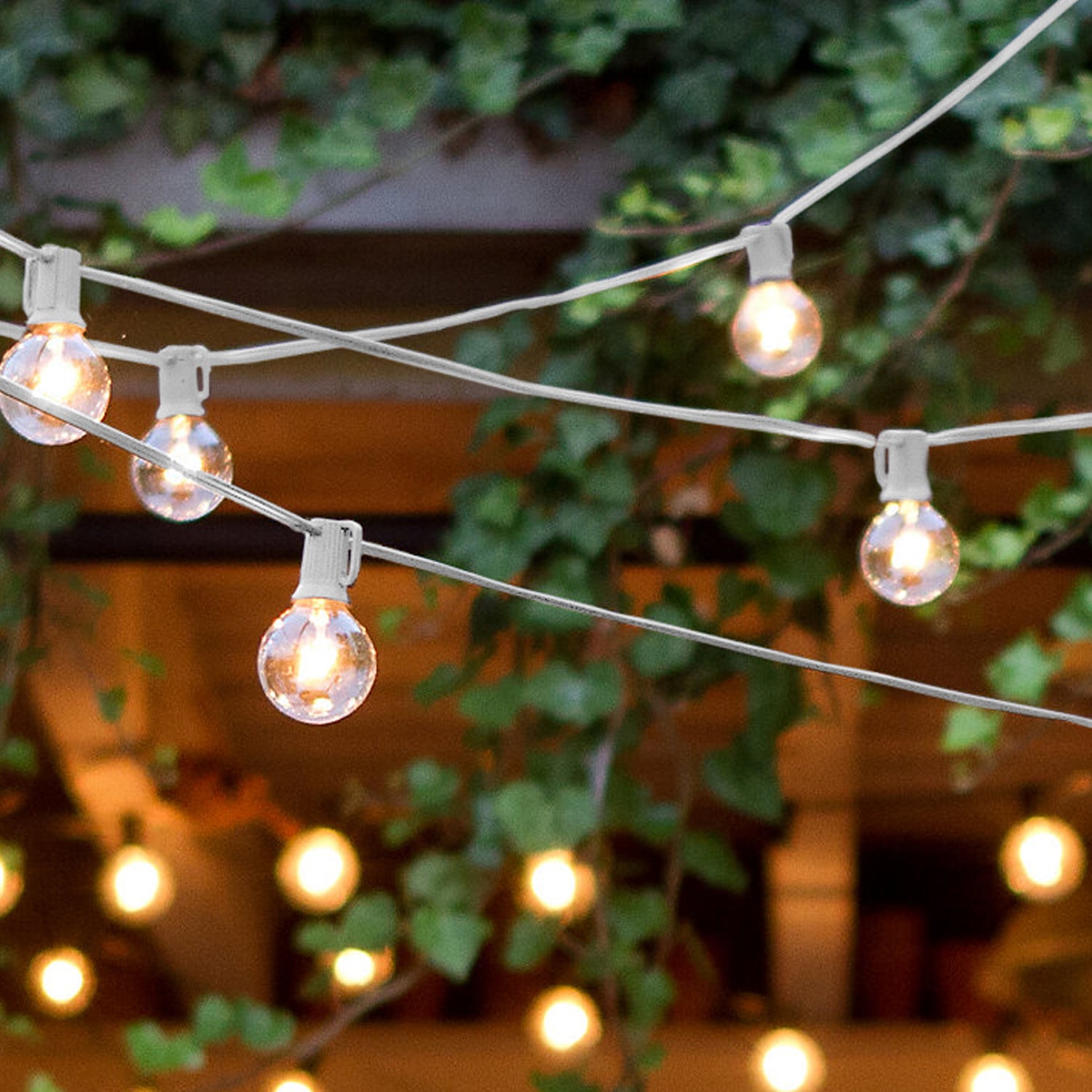 Brightech Ambience Pro Globe White LED Waterproof String Lights, 26 Ft. (Used) - VMInnovations