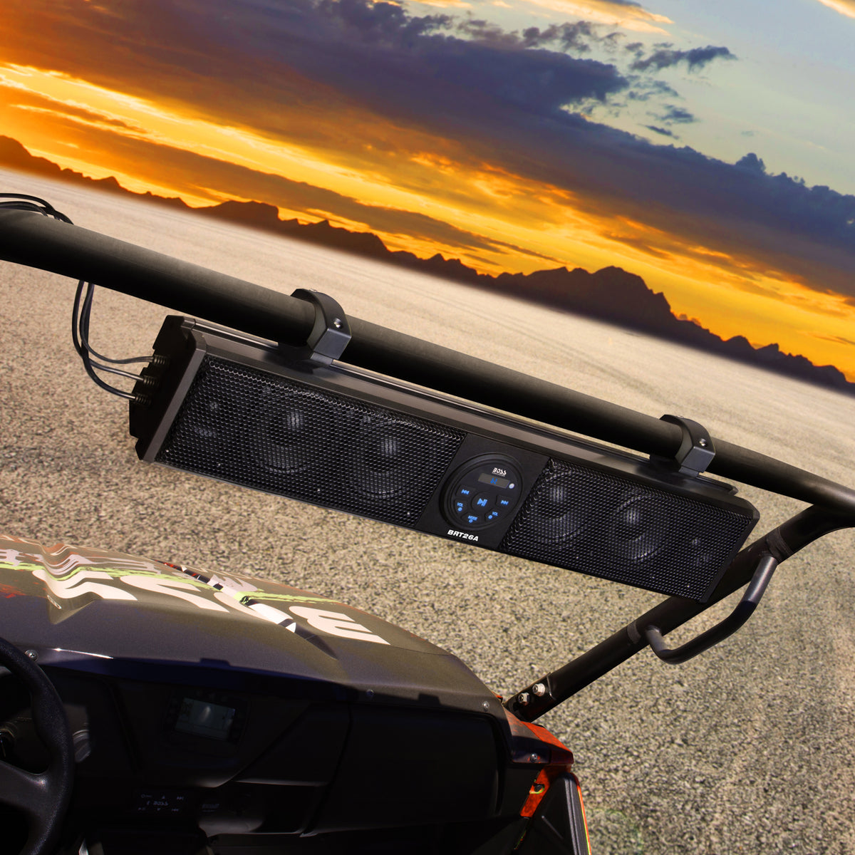 BOSS Audio 26 Inch Waterproof ATV/UTV Bluetooth Sound Bar Amplifier Audio System