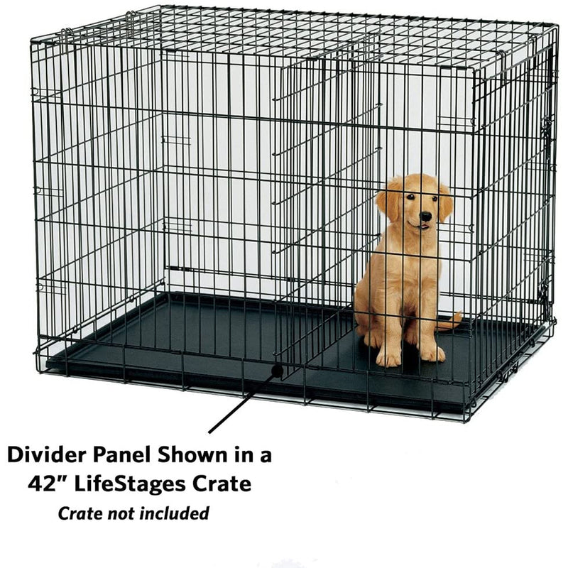 Mid-West Metal Products 06DP Adjustable Steel Dog and Pet Crate Panel, Black