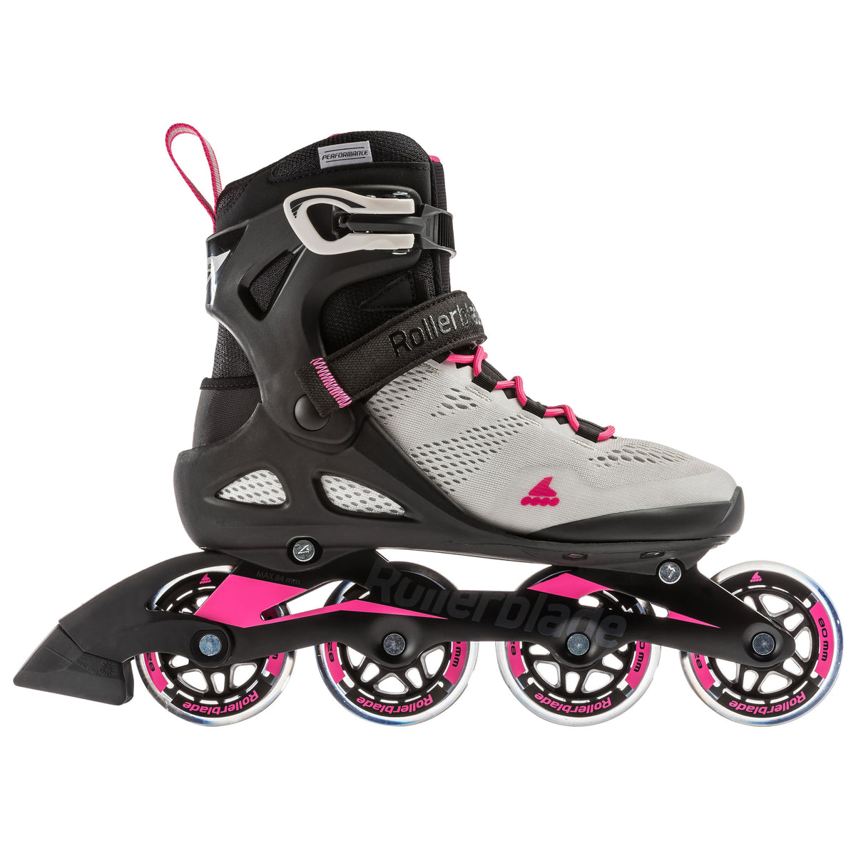 Rollerblade USA 80 Women's Adult Fitness Inline Skates, Size 8, Gray (Open Box)