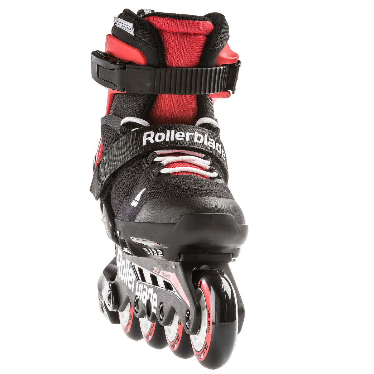 Rollerblade USA Microblade Boys Adjustable Inline Skate, Size 2-5, Red (Used)