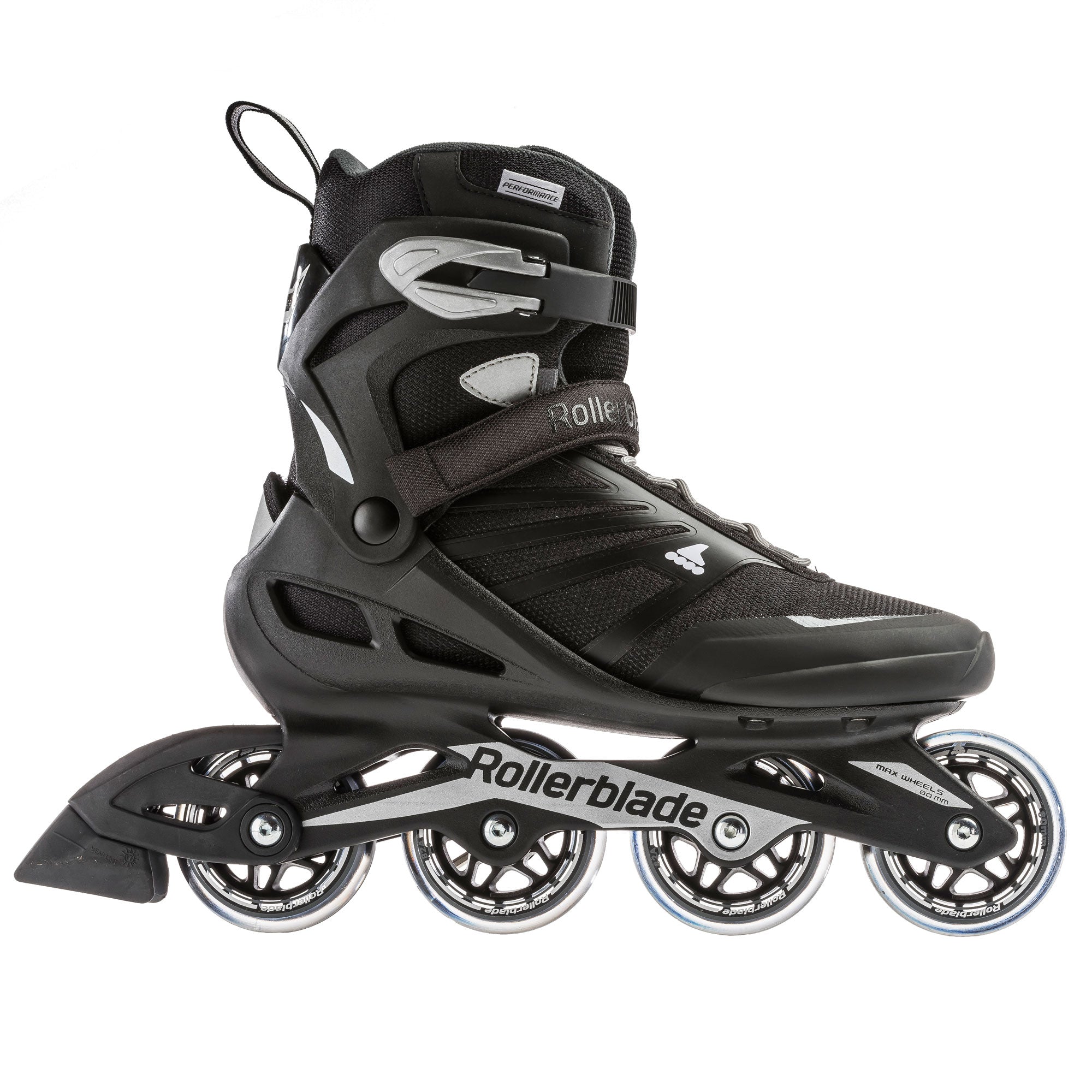 Rollerblade Mens Adult Fitness Inline Skate, Size 11, Black, Silver (For Parts)