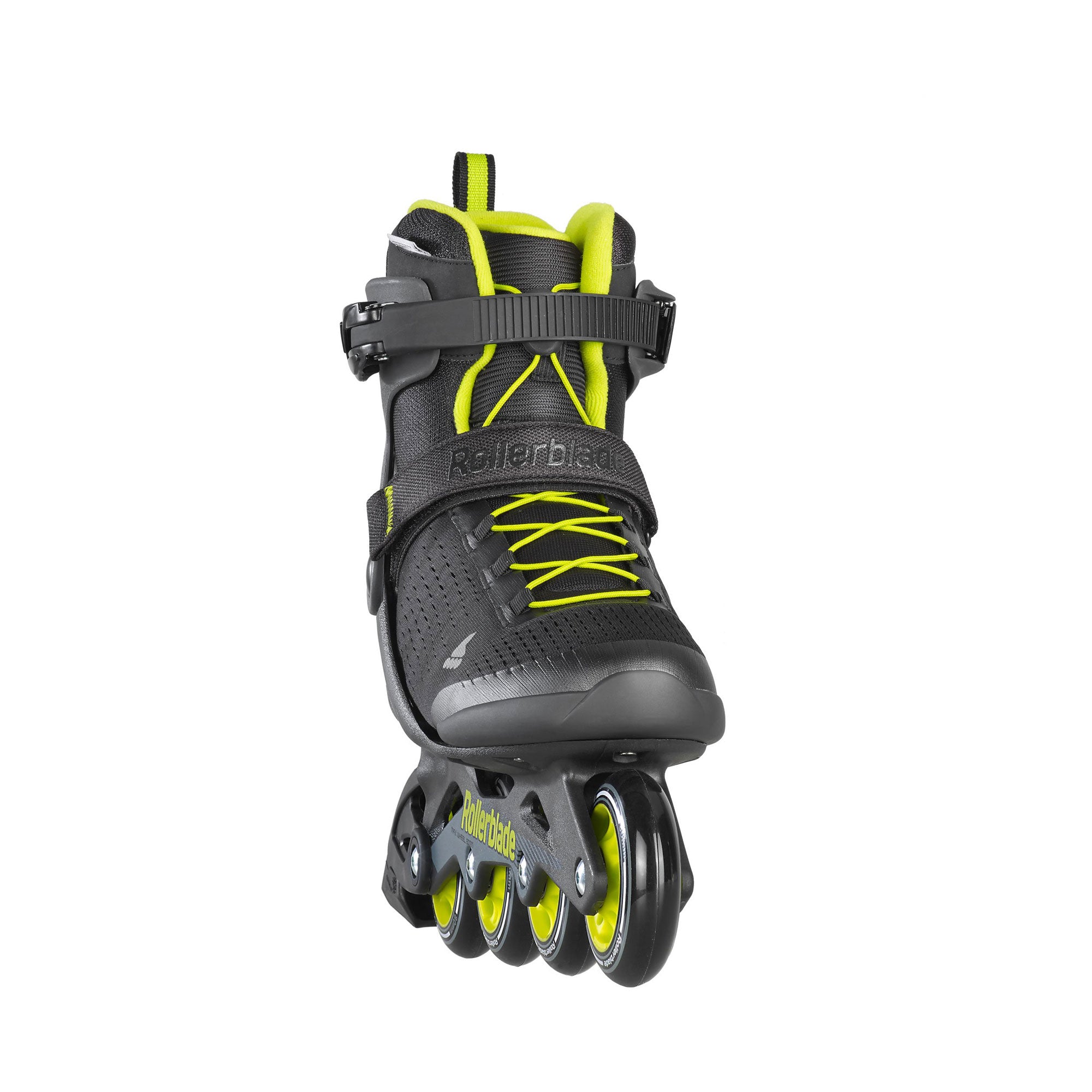 Rollerblade Zetrablade Elite Mens Fitness Inline Skates, Size 10, Black and Lime - VMInnovations