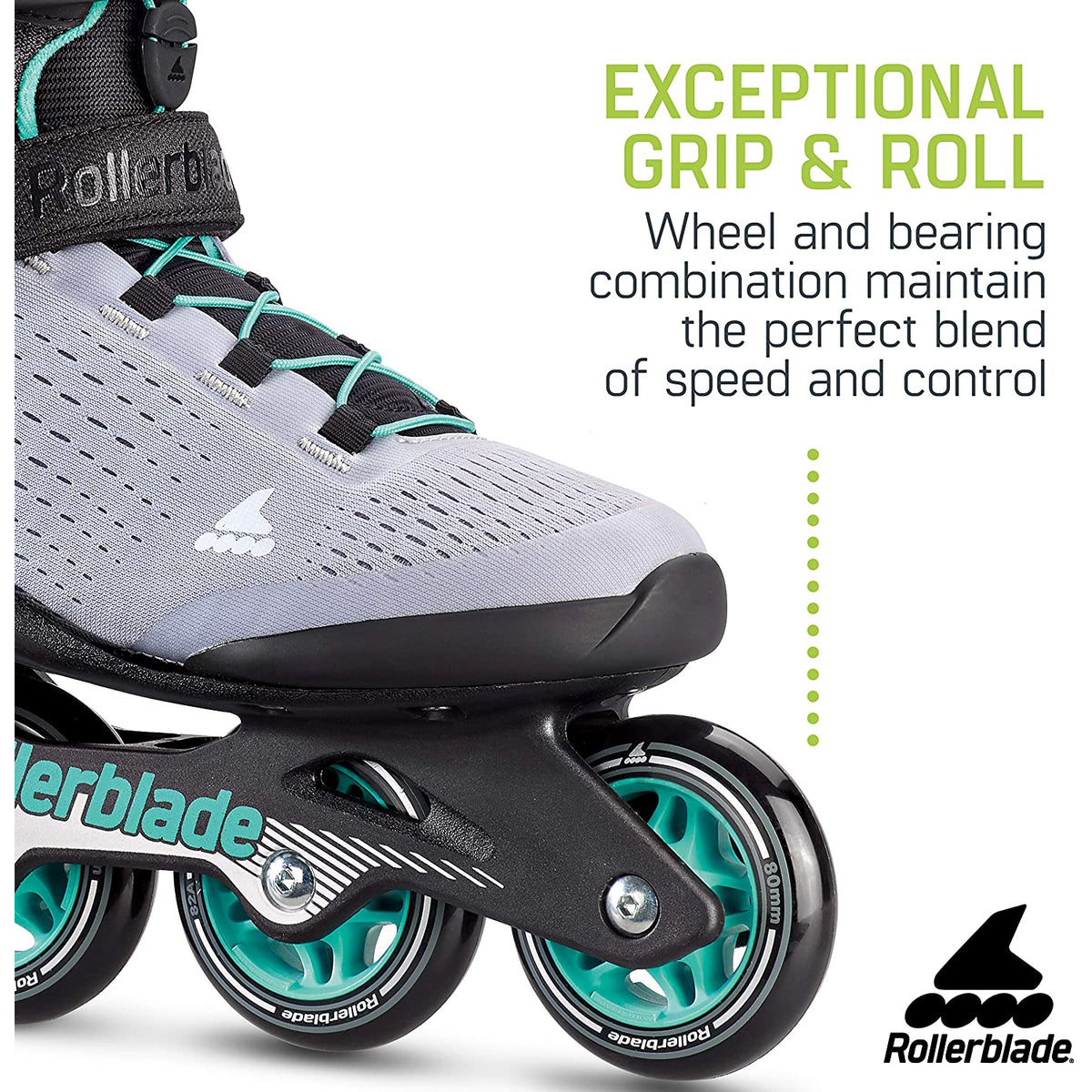 Rollerblade Zetrablade Elite Women's Adult Inline Skate Size 10, Black & Blue (Refurbished)