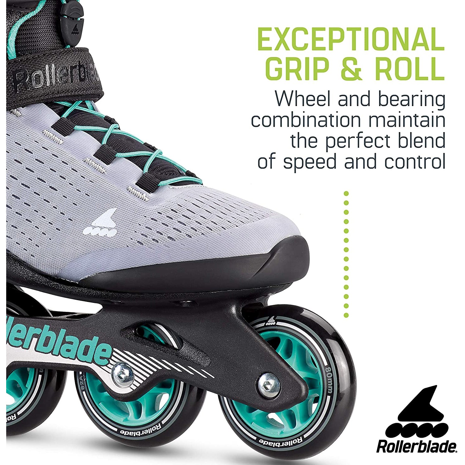 Rollerblade Elite Women's Adult Inline Skate Size 10, Black & Blue (Open Box)