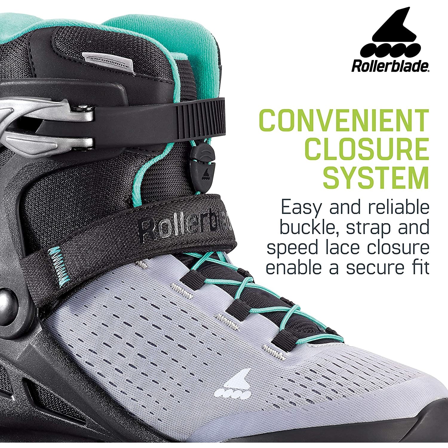 Rollerblade Zetrablade Elite Women's Adult Inline Skate Size 10, Black & Blue (Refurbished)