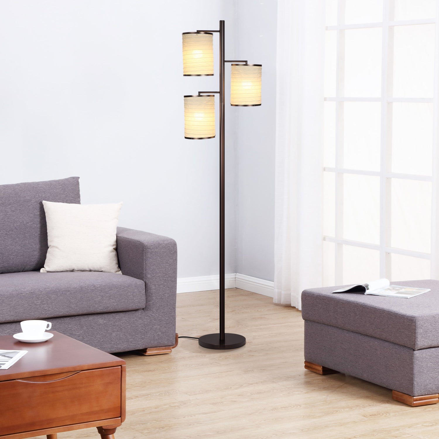 Brightech Liam Dimmable Lantern Tree Floor Lamp (Open Box) - VMInnovations