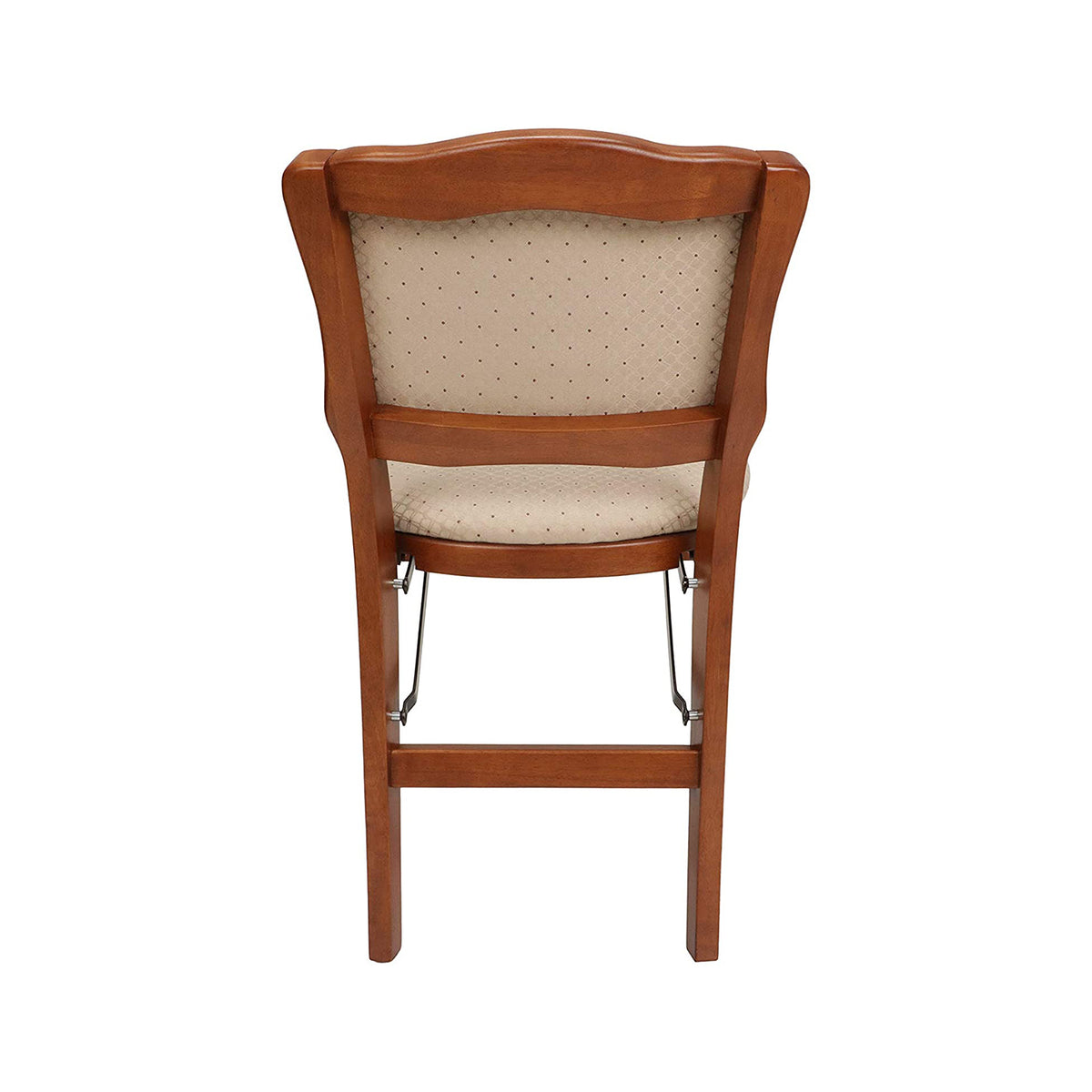 MECO Stakmore French Fabric Seat Folding Chair Set, Cherry (2 Pack) (Open Box) - VMInnovations