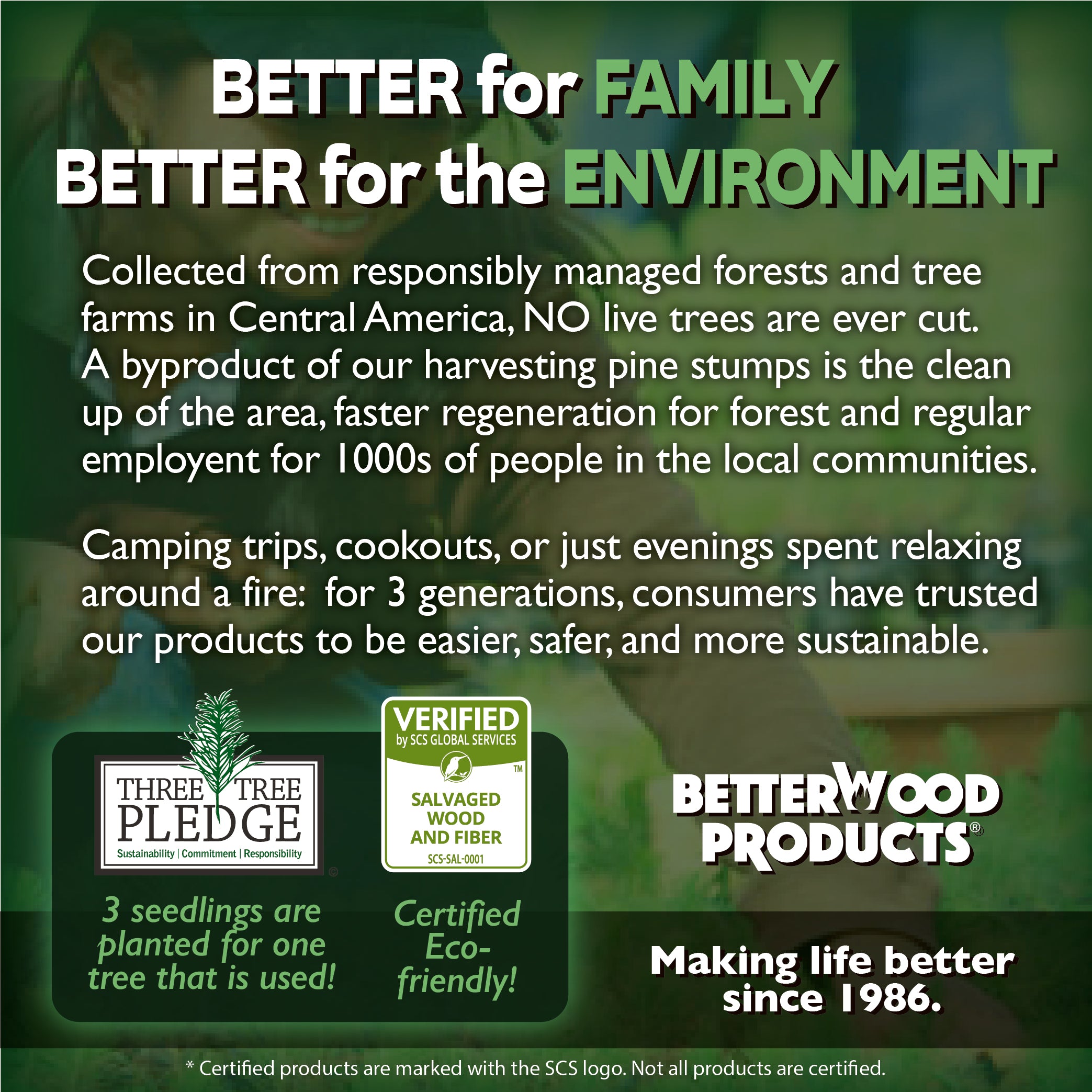 BetterWood Products Firedrop Nontoxic All Natural Fatwood Firestarters, 48 Pack - VMInnovations