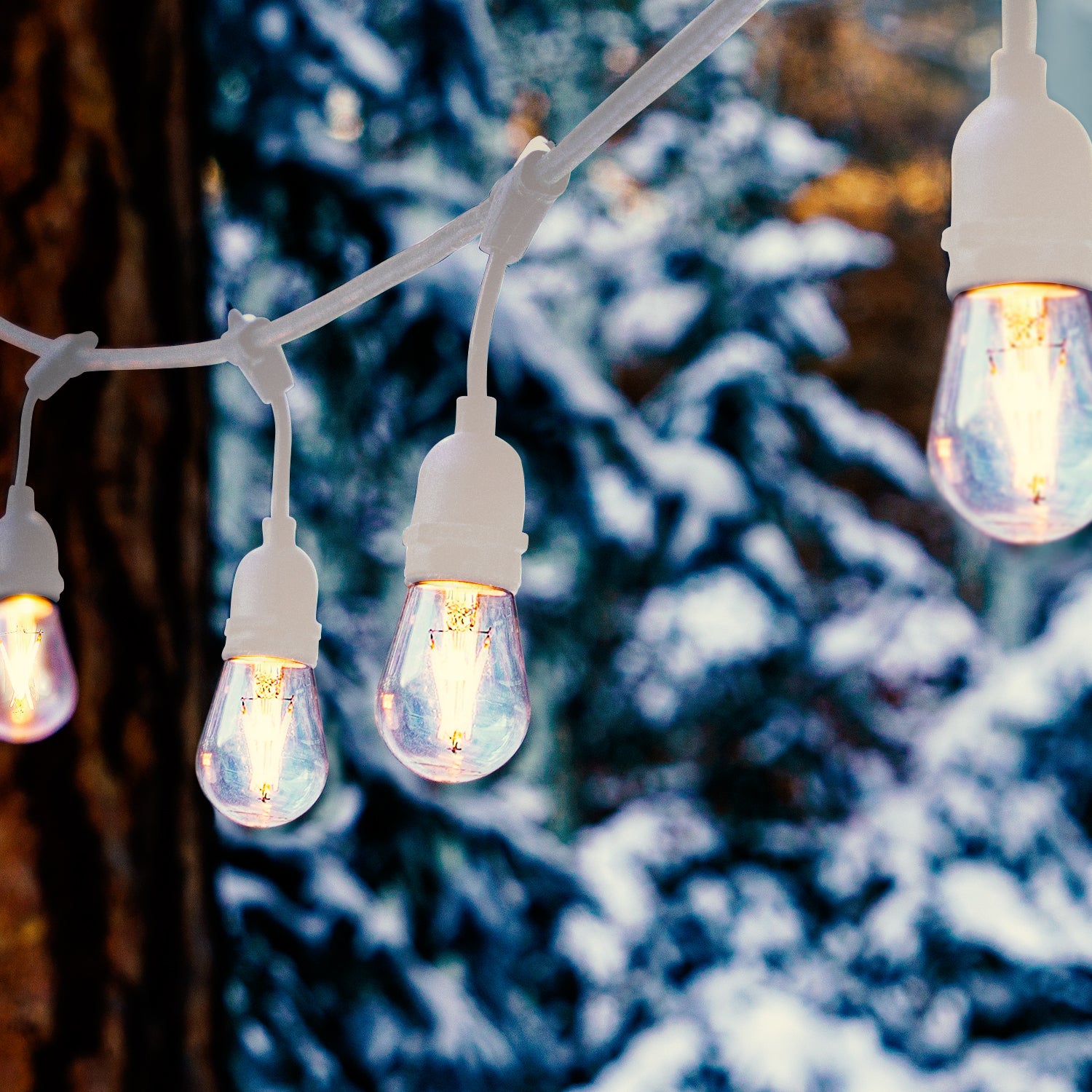 Brightech Ambience White LED Waterproof Outdoor String Lights, 48 Ft. (Used) - VMInnovations