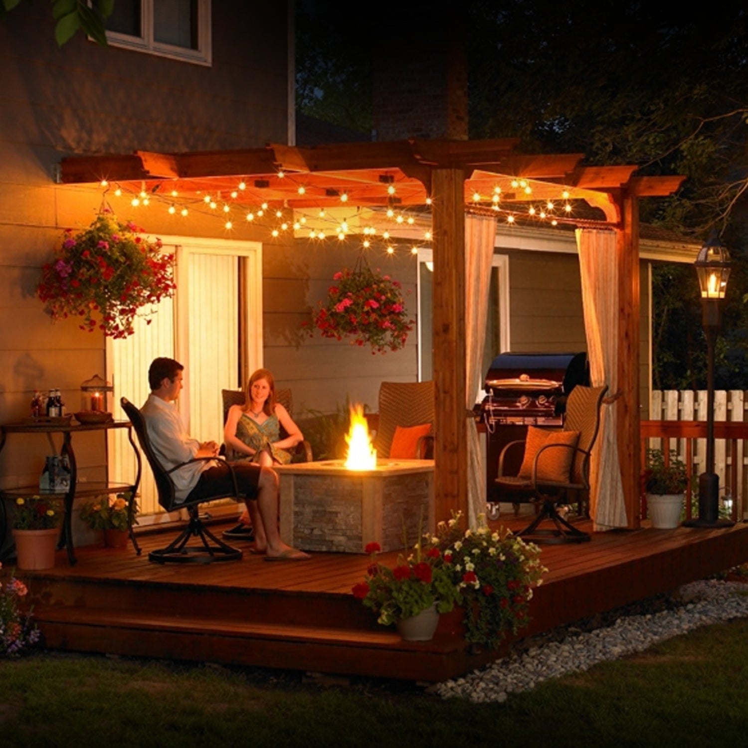 Brightech Ambience Pro Globe White LED Waterproof String Lights, 26 Ft. (Used) - VMInnovations
