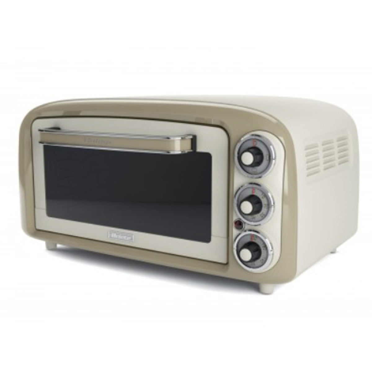 Ariete Vintage Countertop 12 Cup Coffee Maker and 18 Liter Toaster Oven, Beige