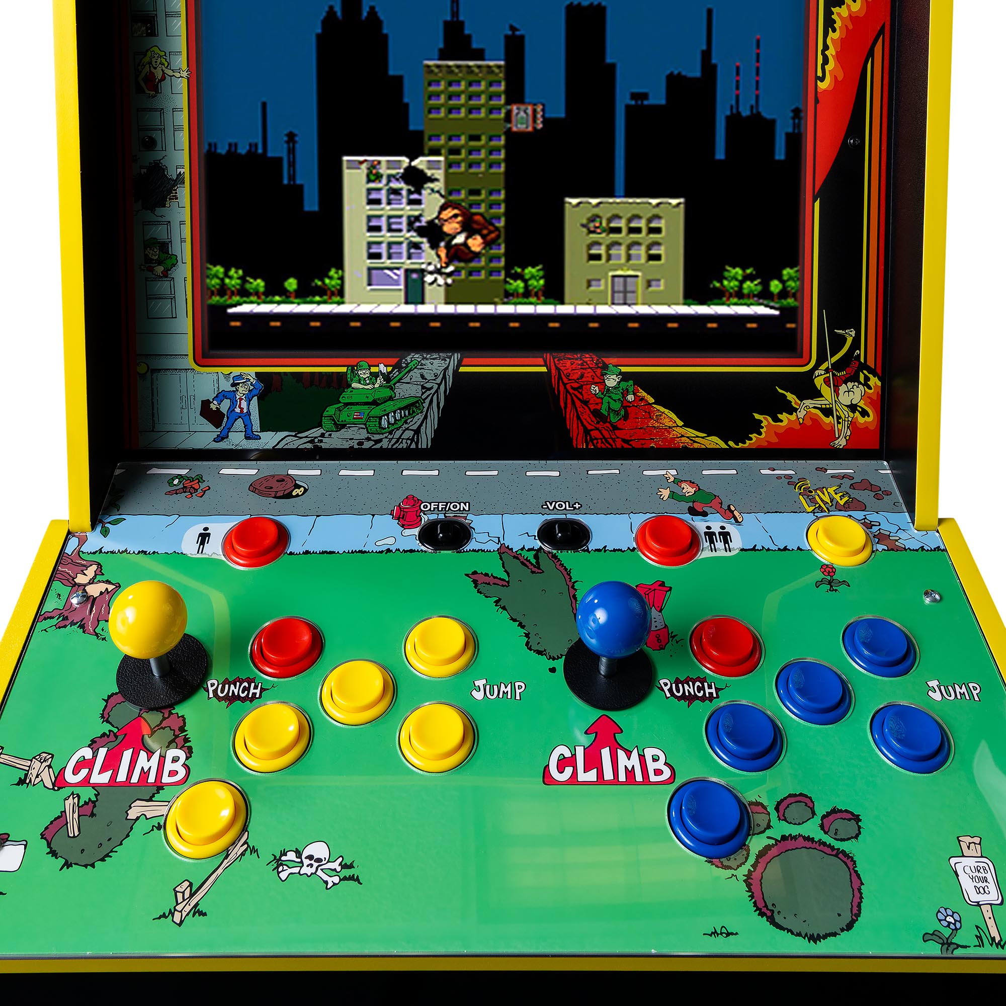 Arcade1Up Rampage, Joust Deluxe Arcade Machine with 14 Classic Midway Games