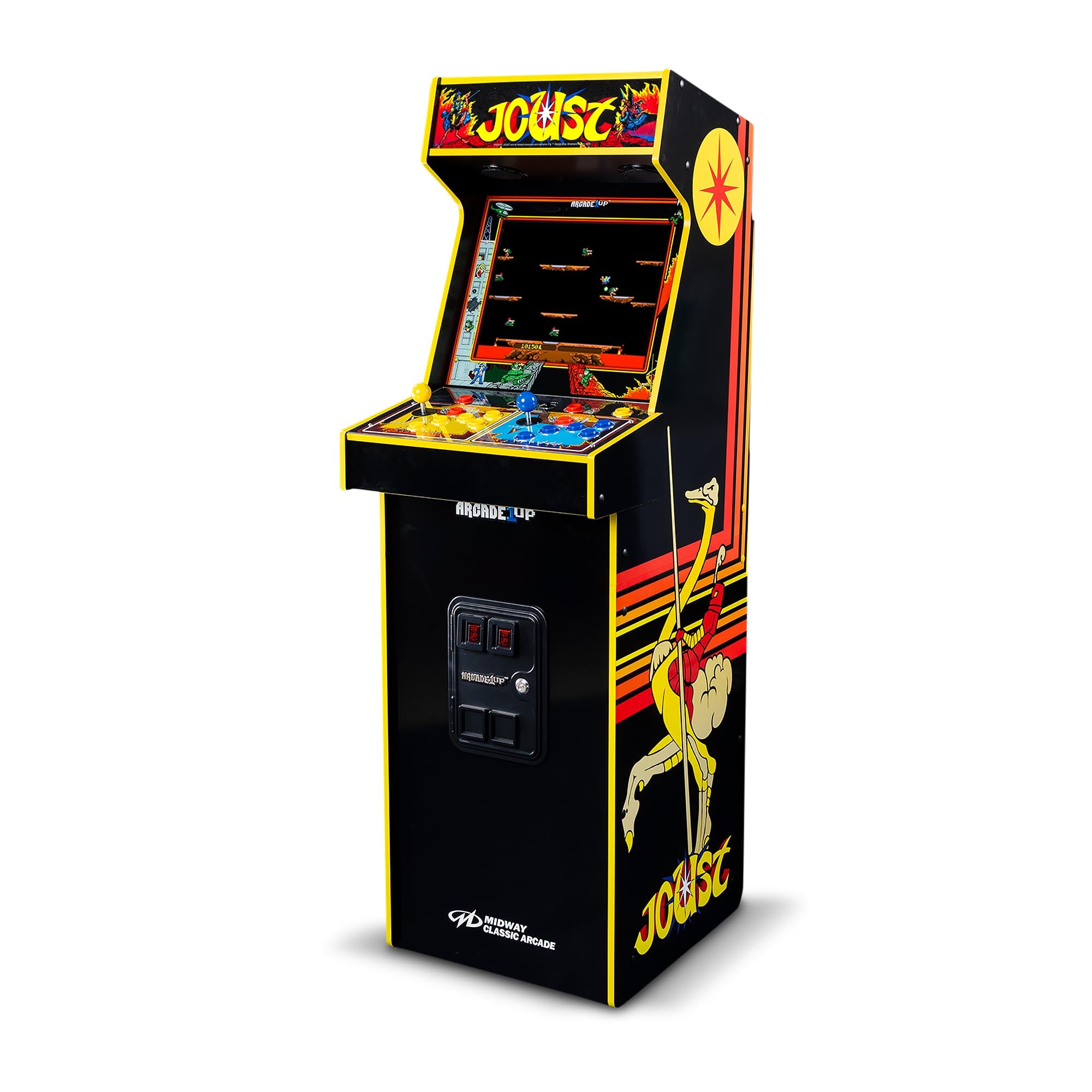 Arcade1Up Rampage, Joust Deluxe Arcade Machine with 14 Classic Midway Games