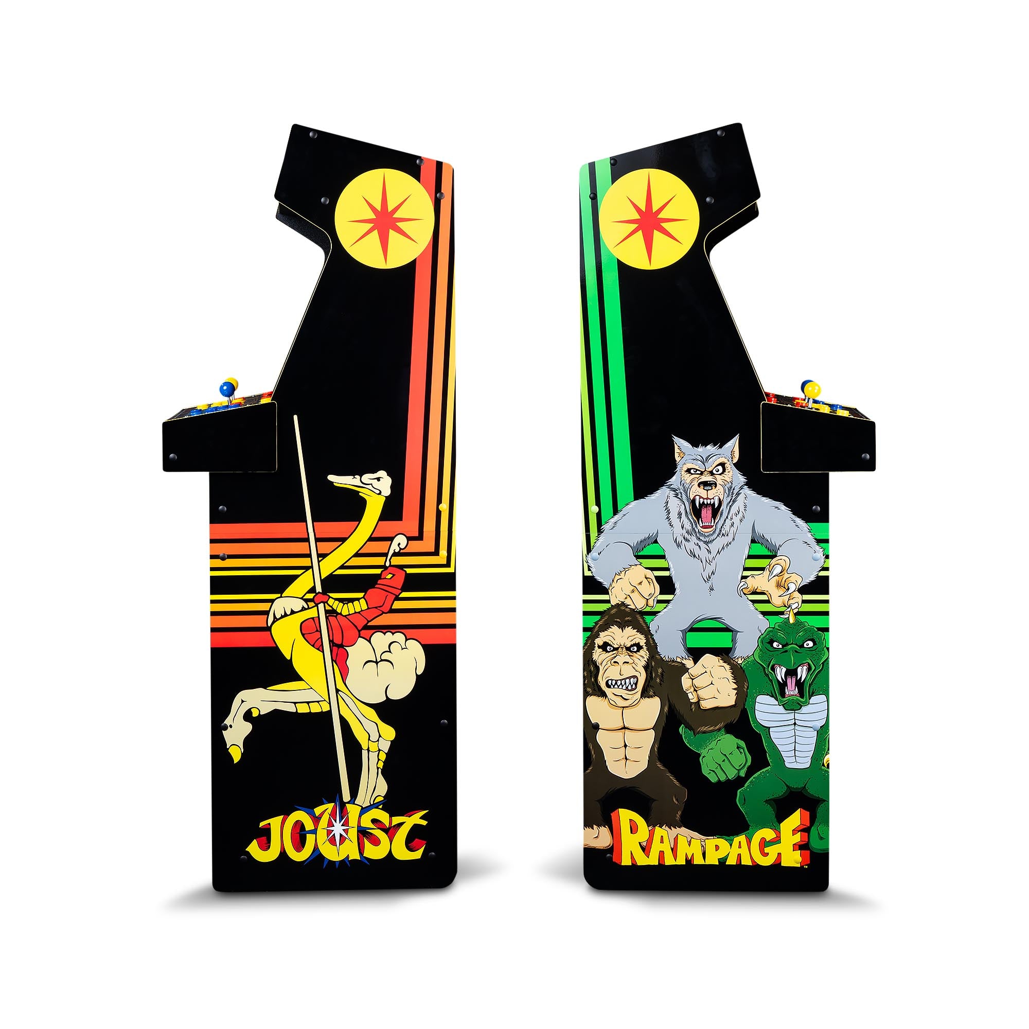 Arcade1Up Rampage, Joust Deluxe Arcade Machine with 14 Classic Midway Games