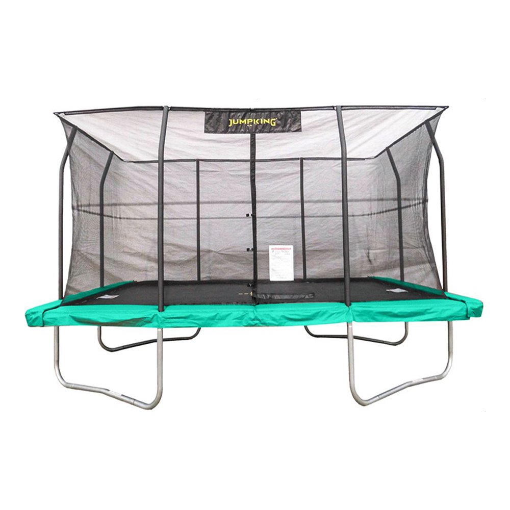 Jumpking 10x14 Ft Rectangular Trampoline with Safety Net Siding (Used)