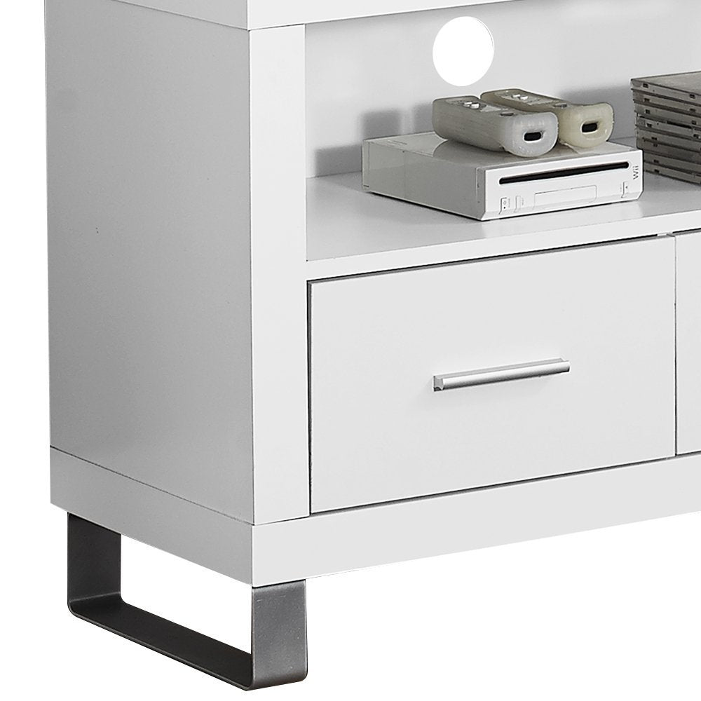 Monarch Entertainment Center TV Stand w/ Monarch Specialties End Tables - VMInnovations