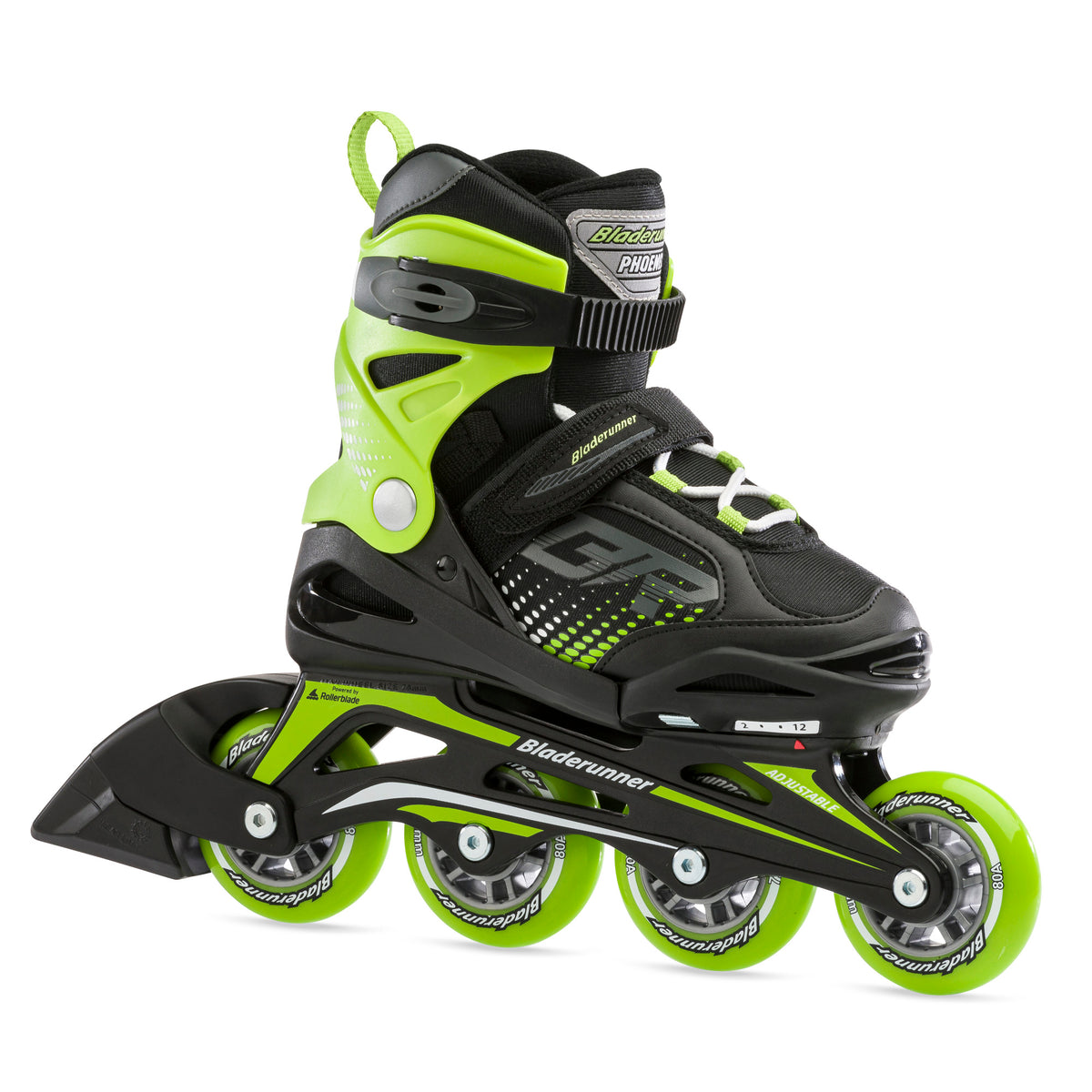 Rollerblade Bladerunner Phoenix Boys Adjustable Fitness Inline Skate, Size 2-6