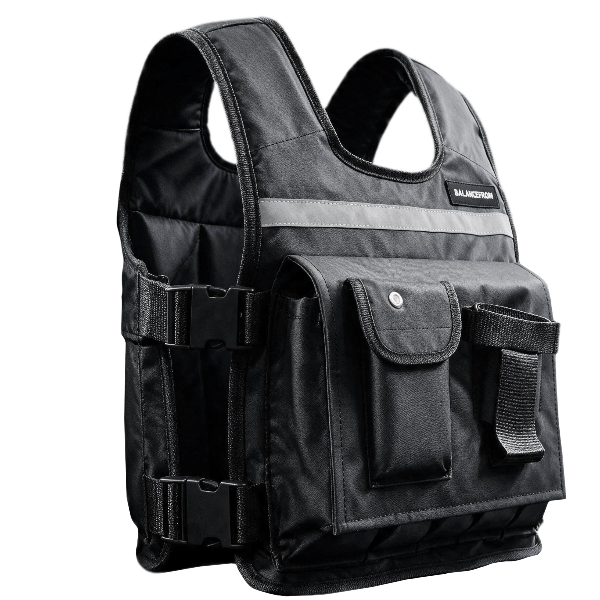 BalanceFrom 50 lb Weighted Training Vest with Quick Release and Breathable Mesh