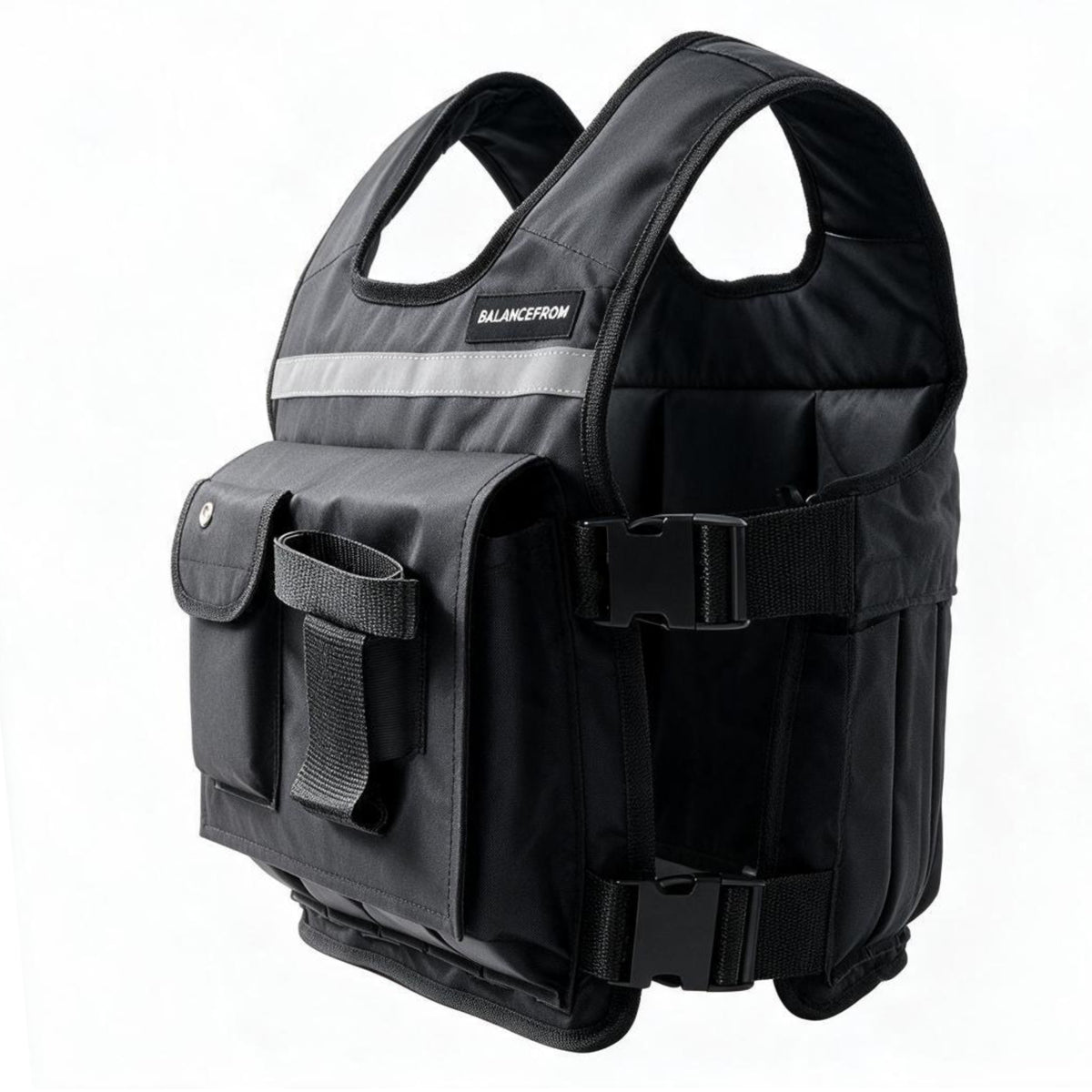 BalanceFrom 50 lb Weighted Training Vest with Quick Release and Breathable Mesh